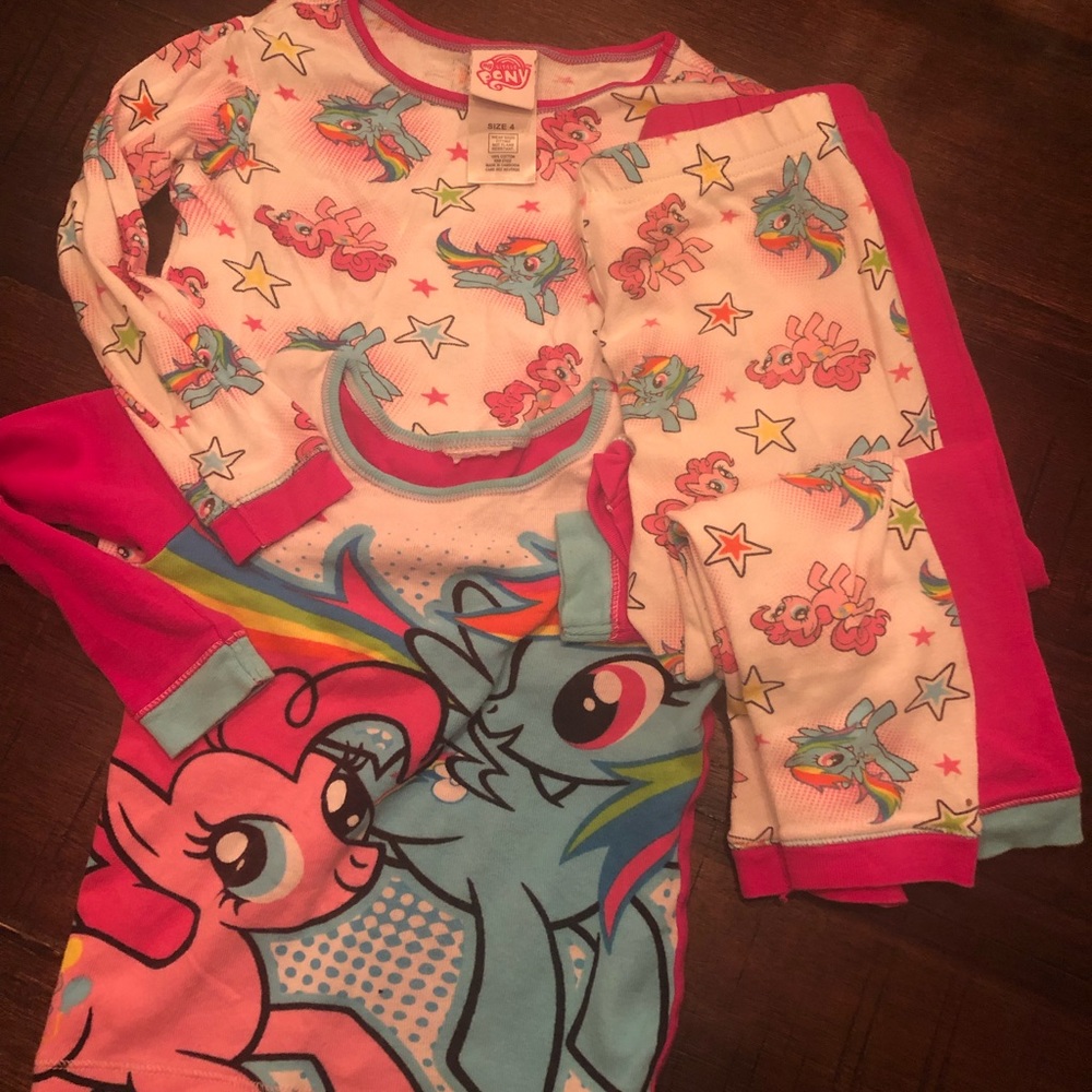 My Little Pony size 4 pajamas 2 pairs